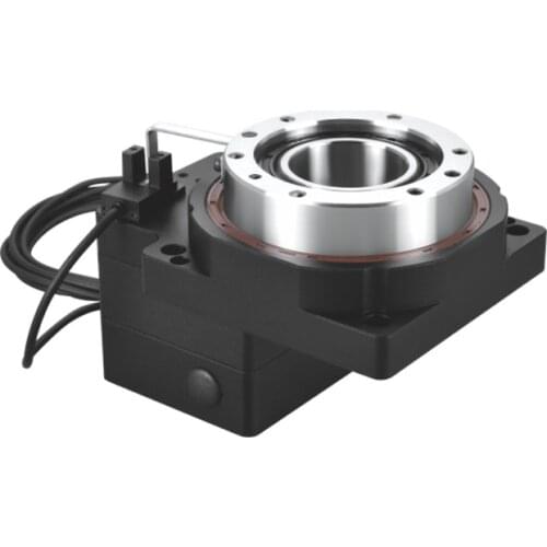 Hollow rotating platform planetary gearbox reducer electric turntable ratio 5:1 for 60mm stepper motor input 9.525mm