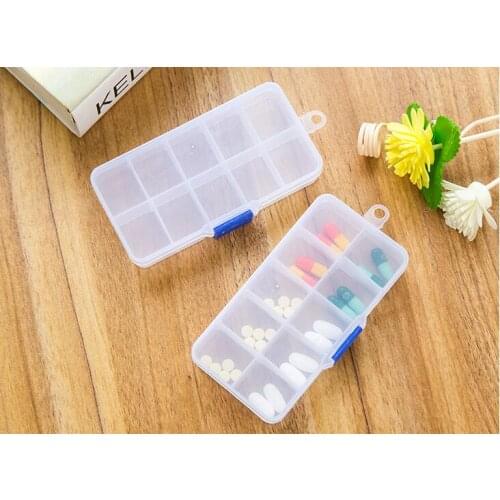Transparent plastic detachable jewelry box storage box store content box household small portable PCS fishing gear box
