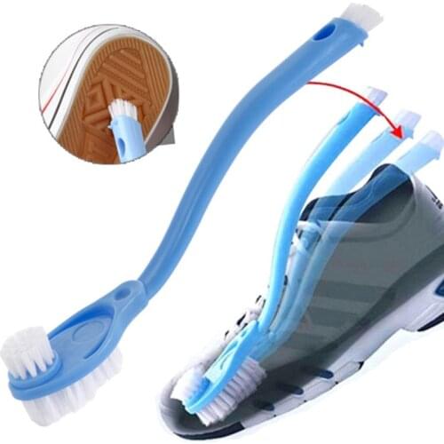 Double long handle shoe brush cleaner cleaning brushes Washing Toilet Lavabo Pot Dishes home cleaning tools Sneakers Shoe