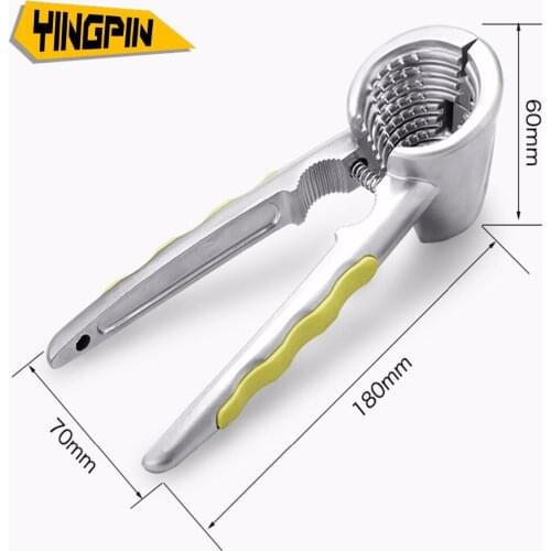 Aluminium Alloy Pincers Nuts Walnut Trap Funnel Sheller Tool Thickening Folder Nuts Clip Peeling Tools Kitchen Gadgets Cutter