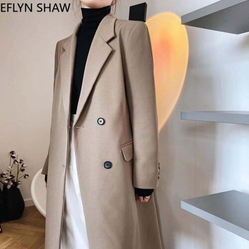 Women Suit Casual Blazers Spring Autumn New Elegant Long Blazer Coat Korean Style Suit Black Jacket Fashion Bleizer De Mujer