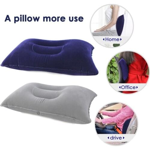 New Portable Inflatable Pillow Travel Air Cushion Camp Beach Car Plane Head Rest Bed Sleep for Outdoor Sport