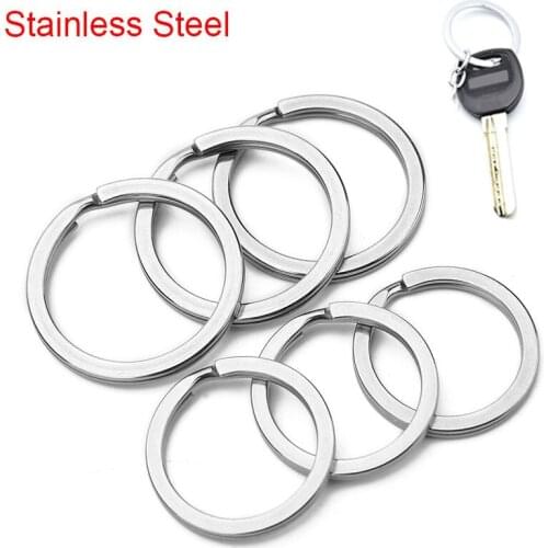 10pcs Stainless Steel Key Rings Key Chains Diameter 25 30mm Keyrings Split Rings KeyChains Key Holder For Diy Jewelry Making