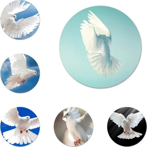 58mm Peace Pigeon Dove Badge Brooch Pin Accessories For Clothes Backpack Decoration gift