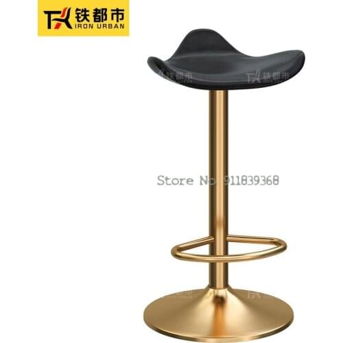 Bar Chair Bar Lift Rotary Chair Front Desk American Luxury Modern Simple Home Back Beauty Stool