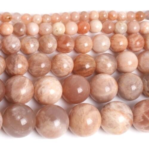 4-14mm Round Yellow Sunstone Beads Natural Stone Beads For Jewelry Making beads 15'' DIY Beads Bracelets For Women Gift Trinket