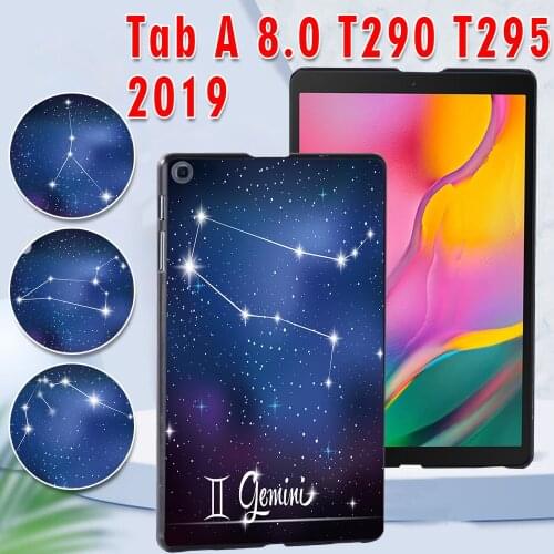 Tablet Case for Samsung Galaxy Tab A 8.0 (2019) SM-T290 SM-T295 Ultra Slim Plastic Hard Shell Cover + Free Stylus