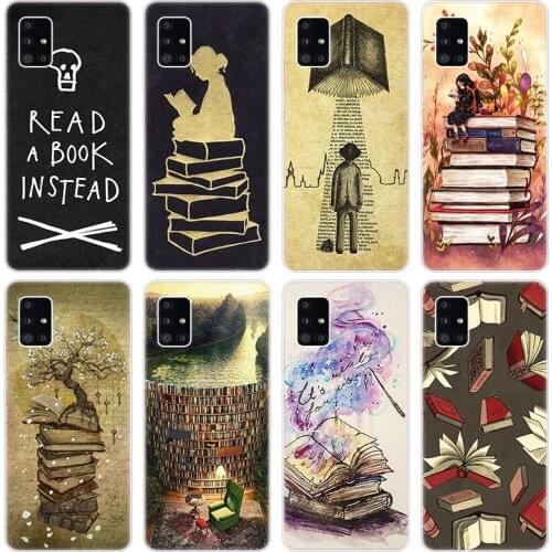 I Love reading books Soft Case for Samsung Galaxy A40 A41 A42 A50 S A51 A52 A70 E A71 A72 A80 A82 A90 Quantum 2 Silicone Cover