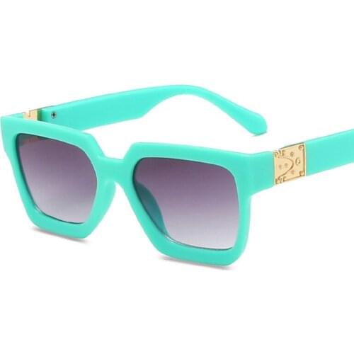 Child Cute Square Frame Sunglasses Children Kids Gray Lens Fashion Boys Girls UV400 Protection Outdoor Eyewear