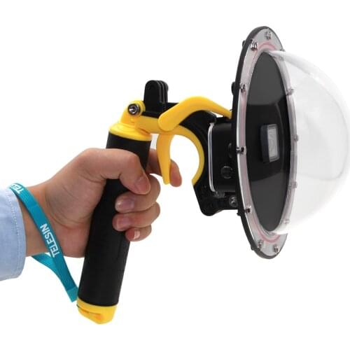 For GoPro Dome Port Waterproof Dive Housing Case +Floating Hand Grip Mount for GoPro Hero 6 Hero 5 Black Camera Accessories