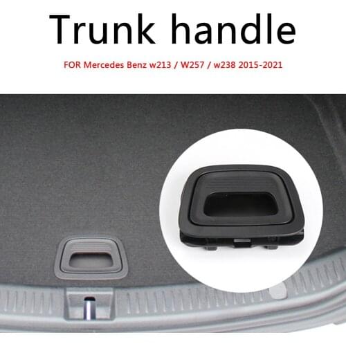 For Mercedes-Benz W213 W257 W238 2015-2021 Car Trunk Boot Floor Mat Carpet Handle Rear Luggage Bottom Plate Handles Accessories