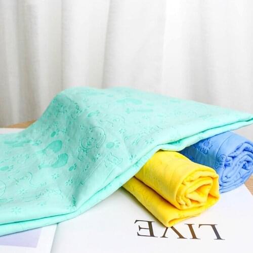 Pet Dog Cat Bath Towel Soft Microfiber Towel Strong Absorbing Water Cleaning Wipes Magic Hair Drying Towels for Dogs