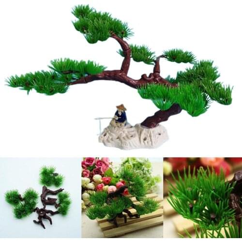Simulation Water Plant Rockery Pine Coconut Tree Landscape Fish Tank Accessories Simulation Water Plants
