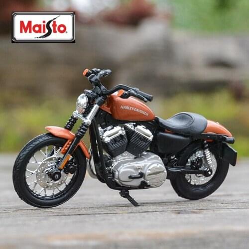 Maisto 1:18 2007 XL 1200N Nightster Die Cast Vehicles Collectible Hobbies Motorcycle Model Toys