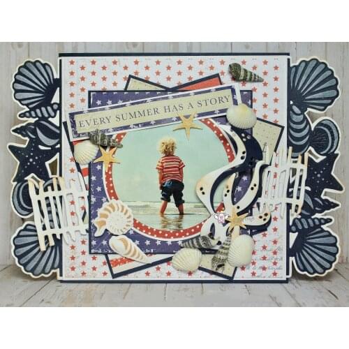 Starfish shell edge metal Cutting Dies Stencils DIY Scrapbooking Paper/photo Cards Embossing Dies