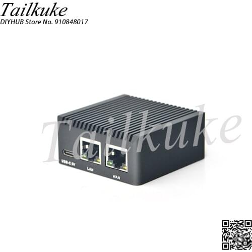 NanoPi R2S Mini Router, CNC Full Metal Shell RK3328 Dual Gigabit Ethernet Port OpenWrt