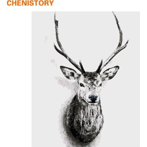 CHENISTORY No Frame DIY Painting By Numbers Nordic Style Wall Art Picture Acrylic Paint On Canvas Handpainted For Home Decor Art