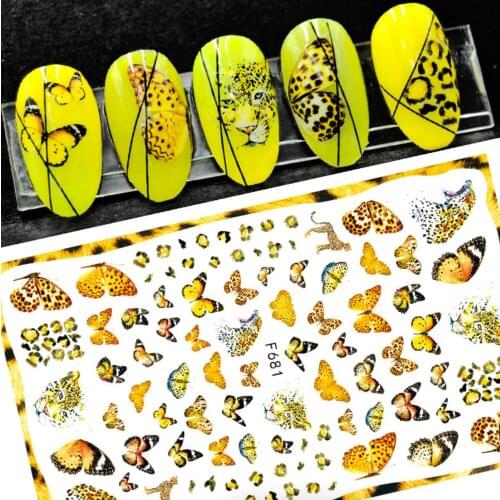 Stickers for Nails Art Decoration Nail Design 2021 Butterfly Stickers and Decals Nail Polish Equipment Nail Art Accessories