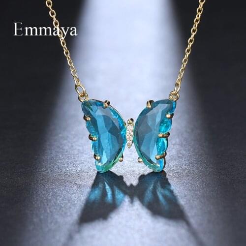 Emmaya New Arrival Exquisite Butterfly Appearance Necklace Natural Style For Female Fashion Jewelry In Banquet Cute Gift
