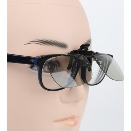 3D Glasses Hanging Frame Myopia Glasses Stereo Clip On Dimensional Clip On Type Passive Circular 3D Glasses TXTB1