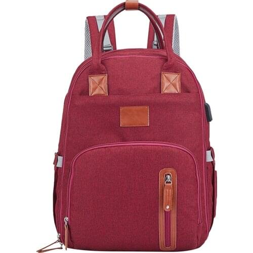 Portable Casual Design Mother Diaper Bag Large Capacity Travel Baby Bag For Mom Durable Outdoor Quality Nappy Organizer Backpack