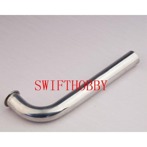 Stainless Steel Turn Pipe 90 Degree Header Pipe D22mm For RC Boat Gasoline