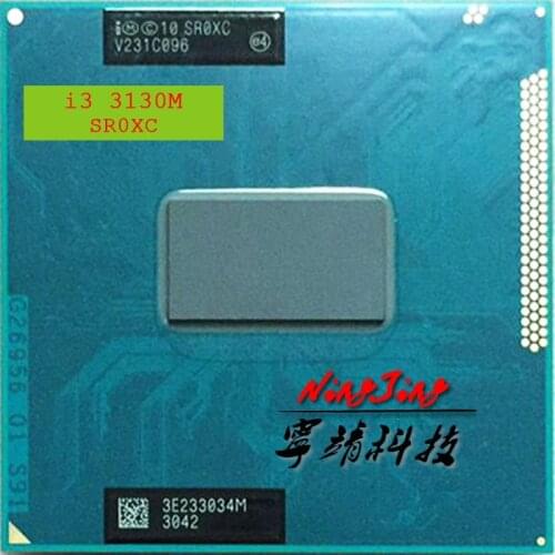 Intel Core i3-3130M i3 3130M SR0XC 2.6 GHz Dual-Core Quad-Thread CPU Processor 3M 35W Socket G2 / rPGA988B