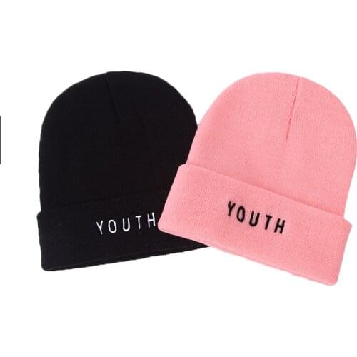 Hot Sales! YOUTH Unisex Brand Winter Hat For Men Skullies Beanies Women Men Cap Fashion Warm Knit Beanies Hat Elasticity