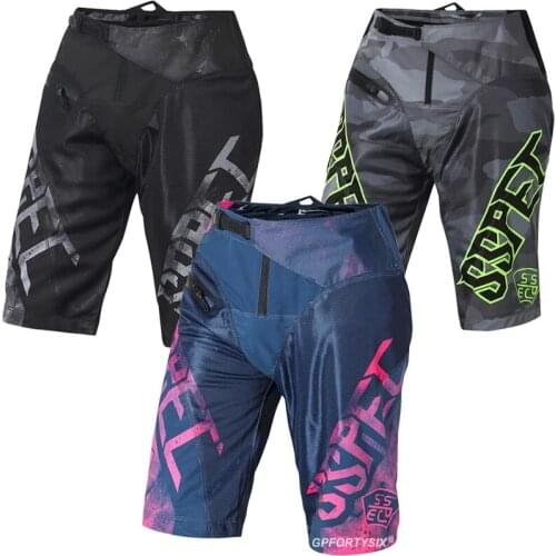 SSPEC Off-road Riding Motorcycle Shorts MTB BMX Mountain Bike Racing Downhill Cycling Shorts Dirt Bike Riding Shorts Men Women