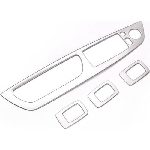 Car Styling Door Armrest Panel Cover Stickers Trim for -BMW X5 E70 Window Glass Lifting Buttons LHD