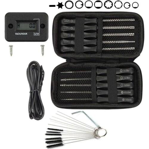 Tachomter Tach Meter + (Pack of 10) Carburetor Adjustment Tool Set for Common 2 Cycle Small Engine ECHO STIHL Poulan Husqvarna