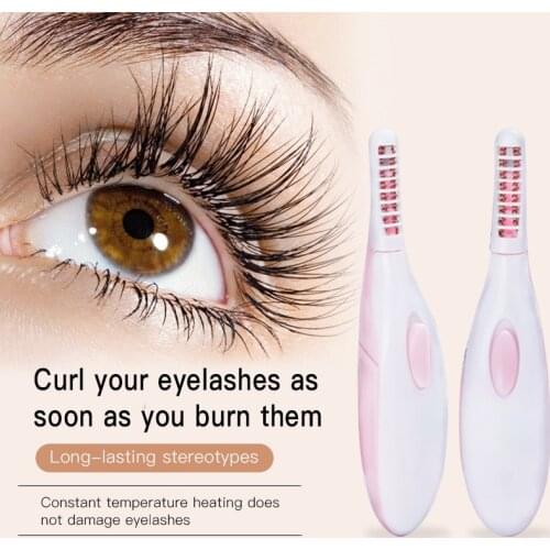 1Pcs Portable Heated Electric Eyelash Curler Professional Eyelash Curler Tool Eyelashes Long Lasting Beauty Make up