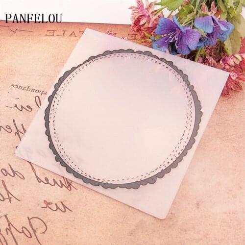 15x15cm lace flower Birthday wreath Embossing folders Plastic Scrapbooking DIY Template Fondant Cake Photo Album Card Making