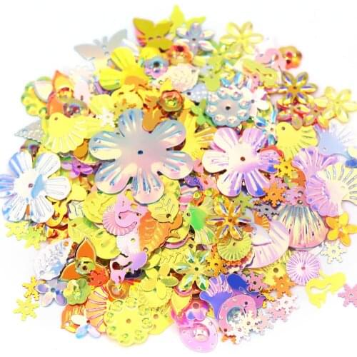20g/bag Multicolor Glitter Sequins For Clothes Big Paillettes Sequins For Crafts Sewing Nail Art Decoration Garment Accessories