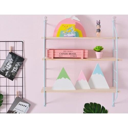 3 Layer Wall Hanging Wooden Shelves Floating Wall Shelf Home Decor
