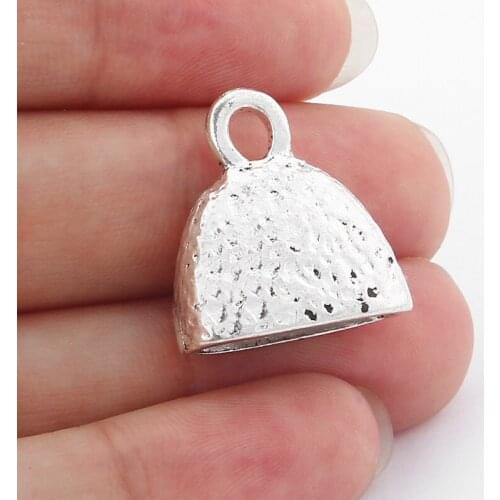 5PCS Antique Hammered Beads Cups/End Caps/Cord Cap/Clasps Tassel Necklace DIY Jewelry Findings Accessories Making