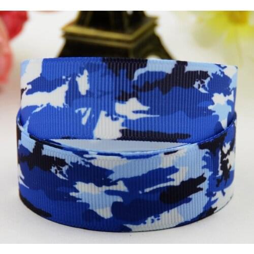 7/8'' 22mm,1" 25mm,1-1/2" 38mm,3" 75mm Camouflage Cartoon Character printed Grosgrain Ribbon party decoration X-01199 10 Yards