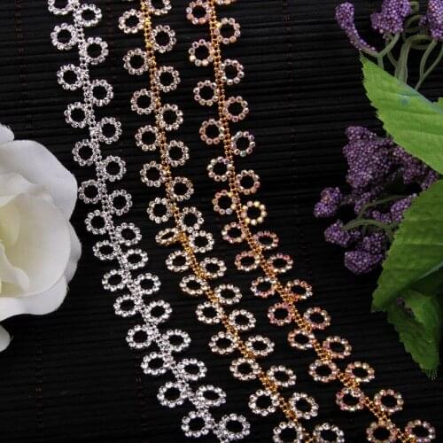 Free Shipping 5yards Rhinestone Chain Bridal Sash Rhinestone Applique, Wedding Applique,Rhinestone Trimming LSRT036