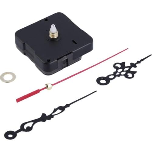 Home Use Mute Clock Movement Quartz Clock Mechanism Kit Spindle Mechanism Shaft 12mm with Hands with Retail box