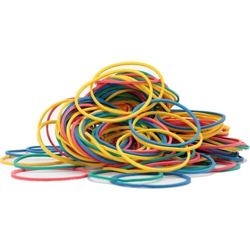 Deli 3219 colorful rubber band rubber ring band ring for Office Finance Wholesale 30g 50g 100g per Box