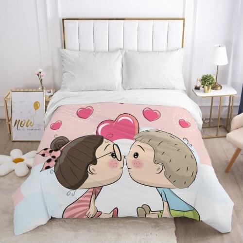 Cartoon Childrens Duvet cover Quilt/Blanket/Comfortable Case Bedding for kids baby boy girls 140x200 240x220 for Home Car LOVE