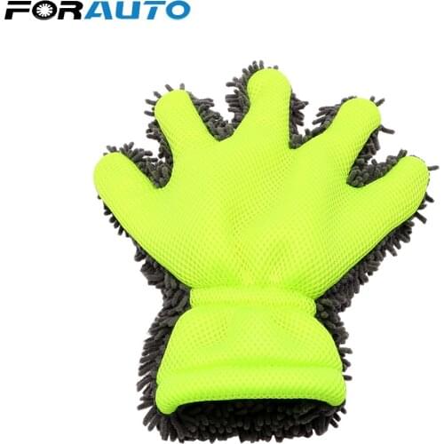 FORAUTO Window Wash Tool Car Accessories Car Washing Gloves Car Cleaning Auto Care Detailing Microfiber Car-styling