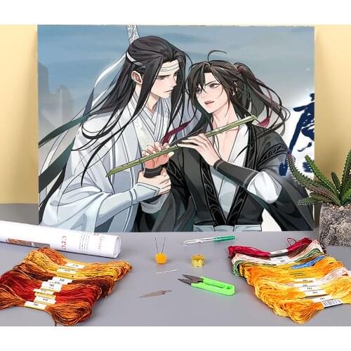 Mo Dao Zu Shi Printed Canvas 11CT Cross-Stitch DIY Embroidery Patterns DMC Threads Handiwork Painting Hobby Handmade Design