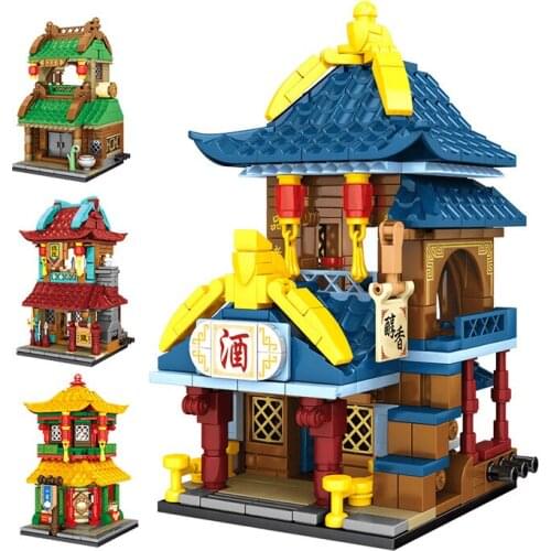 Chinese Building Decoration ABS Assemble Model Livingroom Office Toy