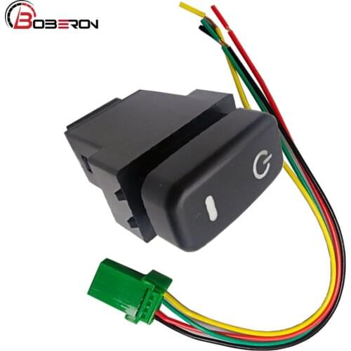 Red Light Car Power On Off Switch Push Button with Connection Wire For Mitsubishi Outlander 2006-2012 Pajero Wings