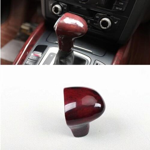 For Audi Q5/Q7/A4L/A6/A6L/A7/A5/S6/S7 1PC ABS Chrome Car Gear Shift Knob Sticker Panel Cover Trim Car Styling