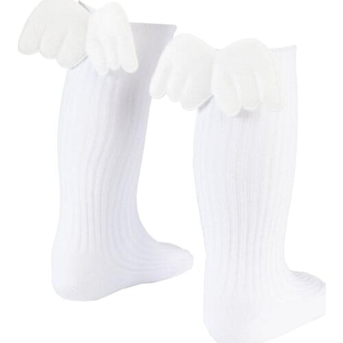 Angel Wing Lower Socks Female Child/Baby Casual Cotton White