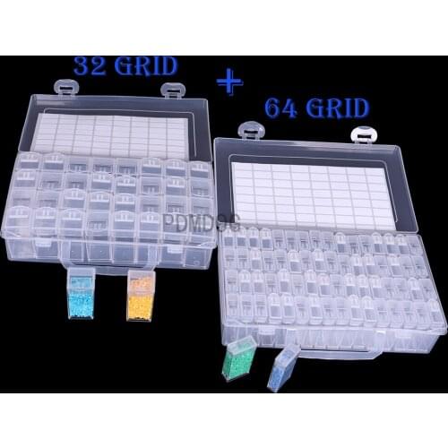 New 110 Pcs Lattice Box Diamond Painting Accessories Beads Container Kits for Beads earring box for jewelry rectangle Box Case