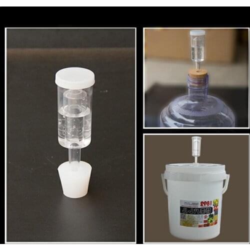 1pc One-Way Air Lock Beer Making Brewing Barrel Exhaust Valve Fermentation Wine Beer Making Water Sealed Check Valve 3 Airlock