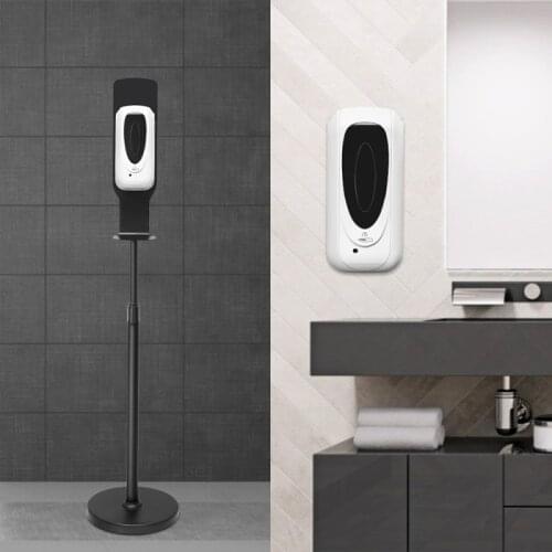 Portable Hand Sanitizer Dispenser Floor Stand Automatic Station System Touchless Liquid Spray Dispenser Stainless Steel Bathroom